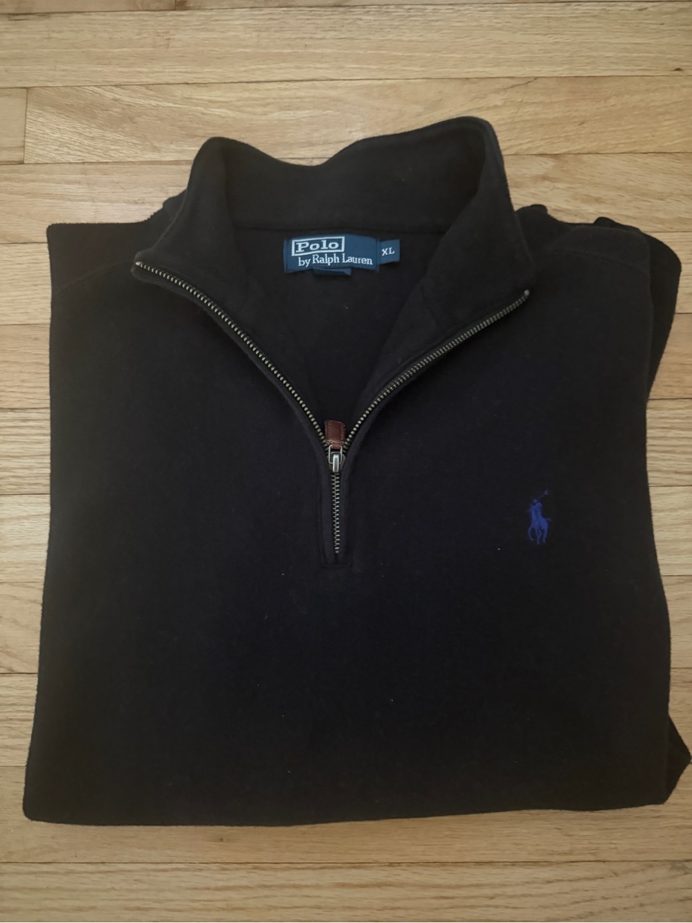 Ralph Lauren Black Sweater with Blue Label